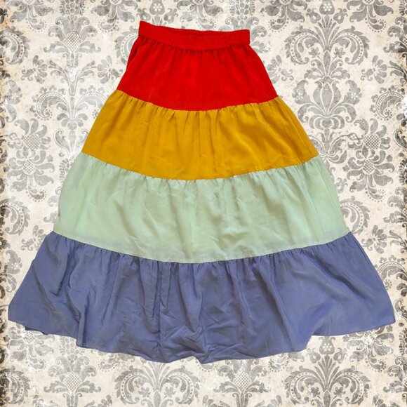 ee:some NWT Multi-olored Maxi Skirt - Picture 1 of 2